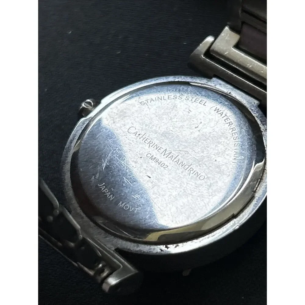 Catherine Malandrino Silver And Rose Gold Tone Women’s Quartz Watch